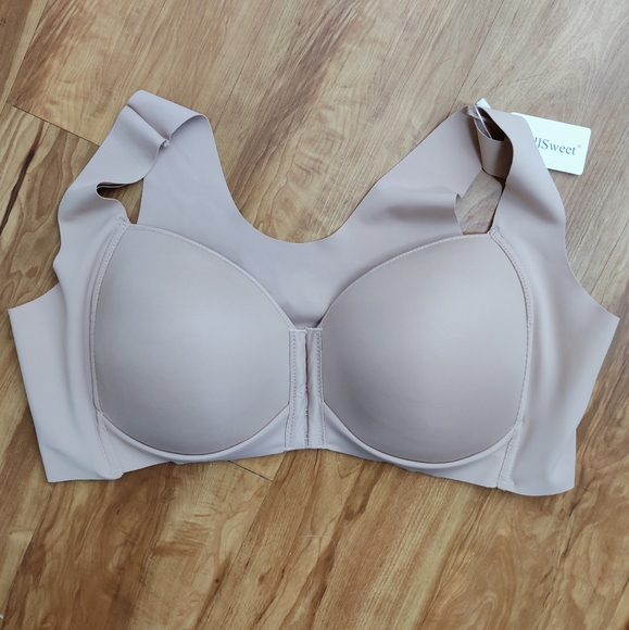 NWT FallSweet No Wire Front Close Extra Back Support Smoothing Bra, Sz 2XL - Picture 8 of 14